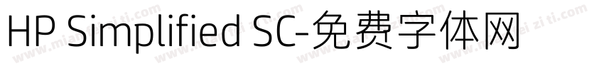 HP Simplified SC字体转换